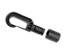 Carlig plastic 6mm negru