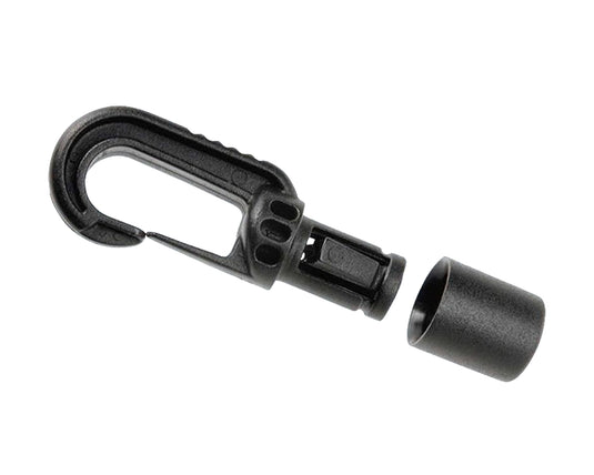 Carlig plastic 6mm negru