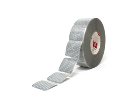 Banda reflectorizanta argintie segmentata pentru prelate