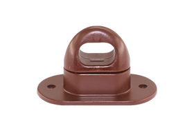 Buton rotativ plastic maro