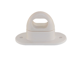 Buton rotativ plastic alb