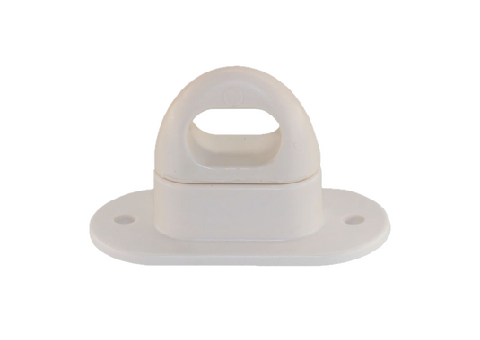 Buton rotativ plastic alb