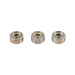 Set de trei role din fier pentru tavan culisant Ø19 mm SCHMITZ 334871, finisaj metalic zincat pe fundal alb