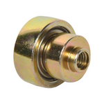 Rolă tavan culisant Ø24 mm KOEGEL 6352614 din metal zincat cu profil în trepte și filet interior.
