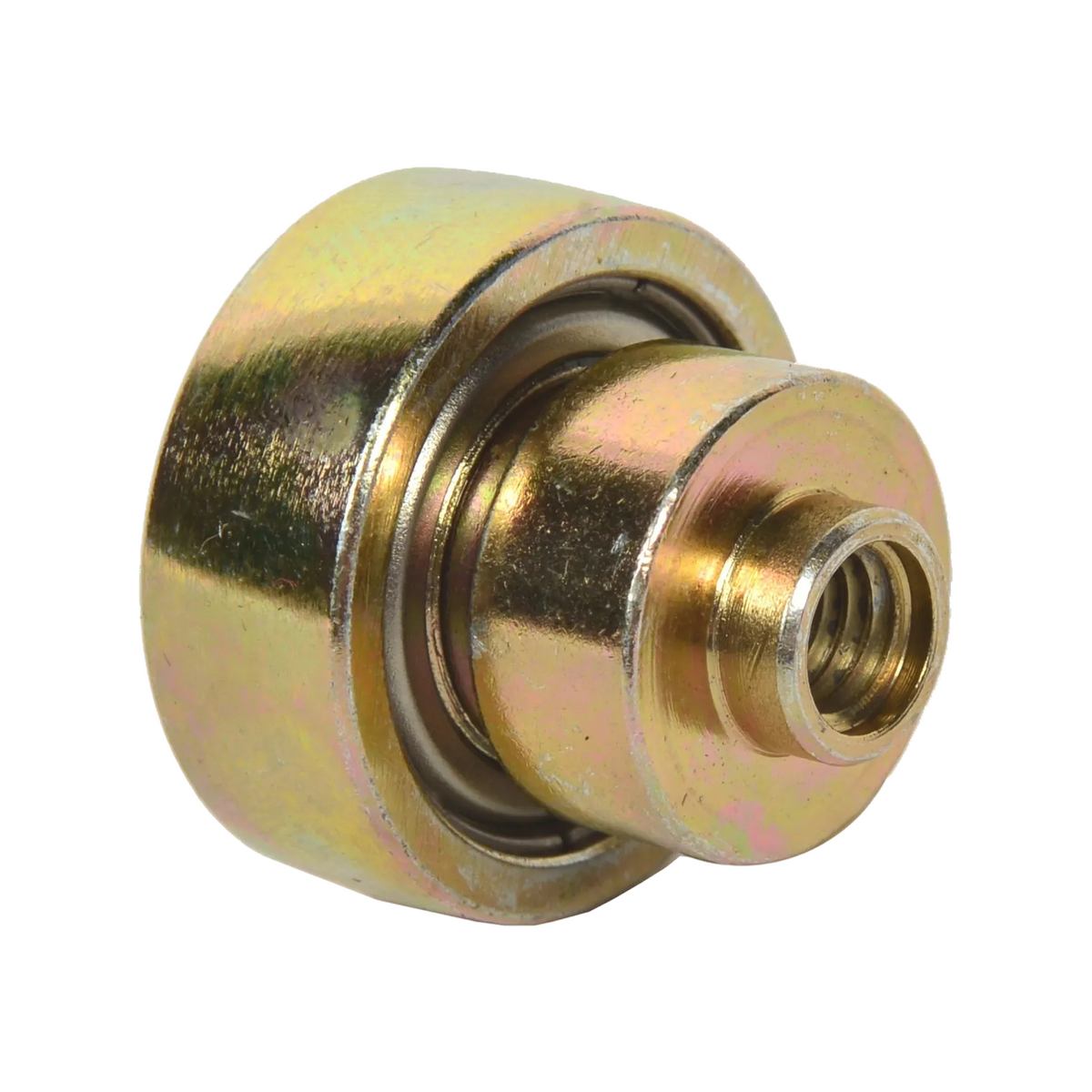 Rolă tavan culisant Ø24 mm KOEGEL 6352614 din metal zincat cu profil în trepte și filet interior.