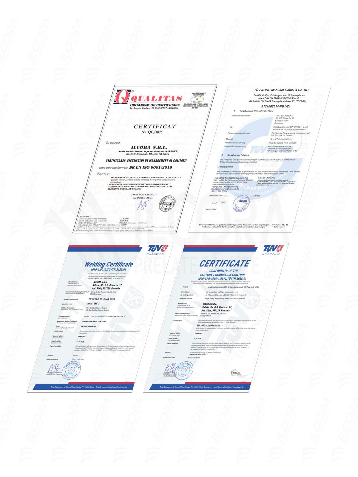 Calitate certificată. Siguranță fără compromisuri.
